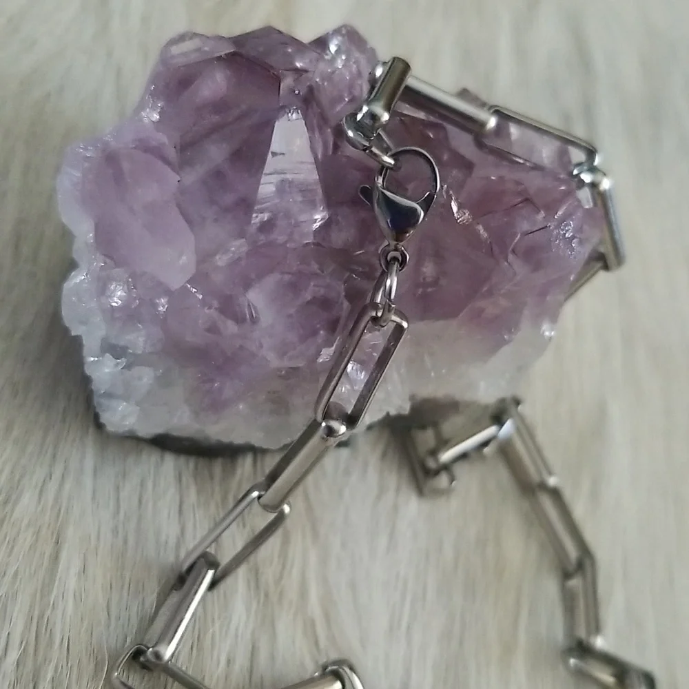 Square Paperclip Necklace - Picture 4 of 8